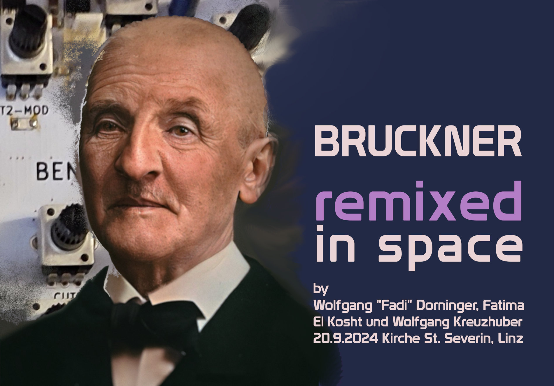 Flyer: Anton Bruckner colorized by Josef Löwy