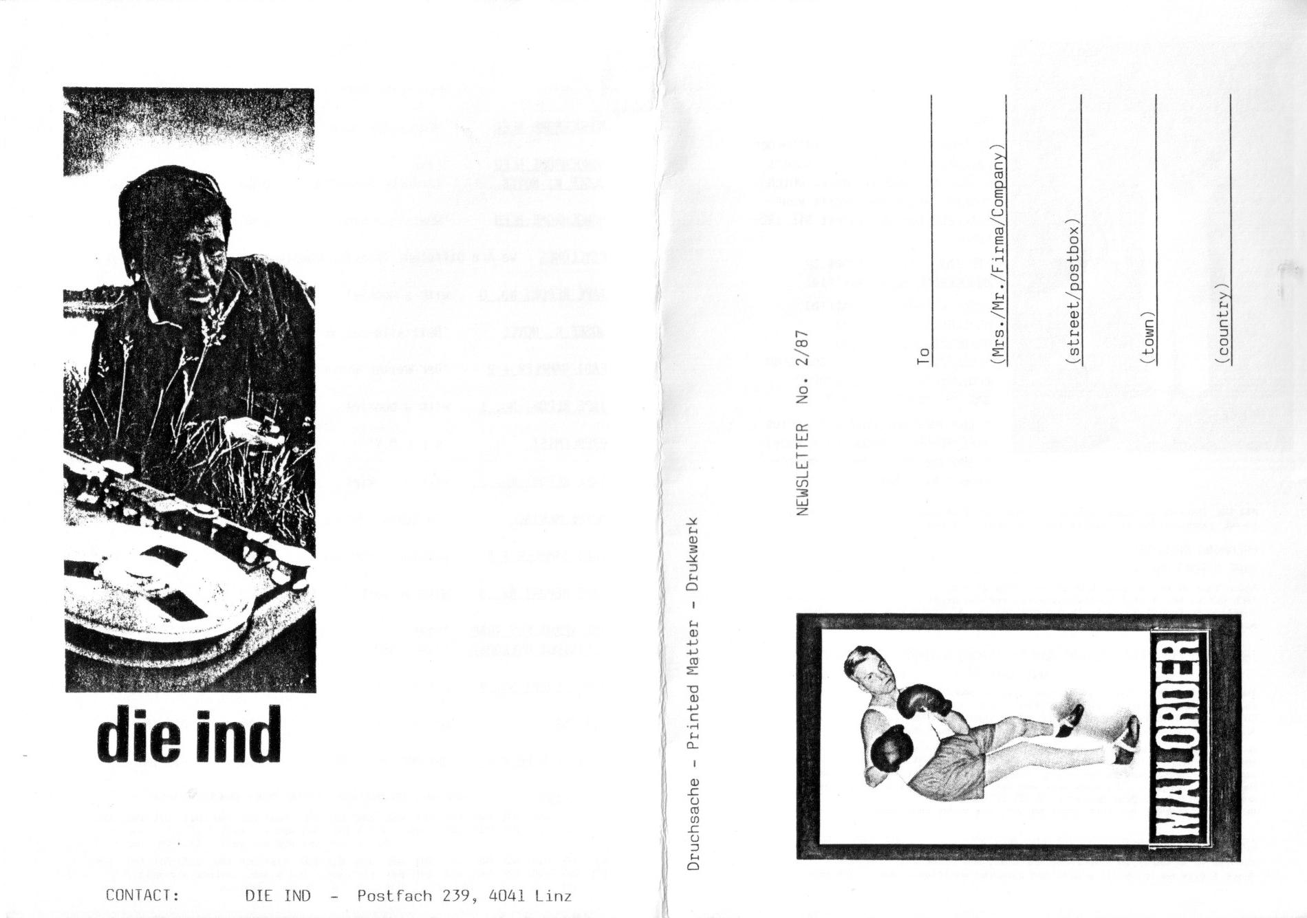 Die Ind Newsletter 2/1987